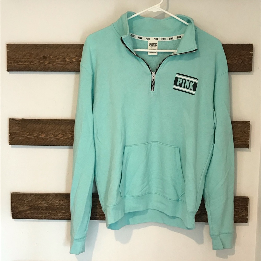 PINK 3/4 Zip Pullover Size S